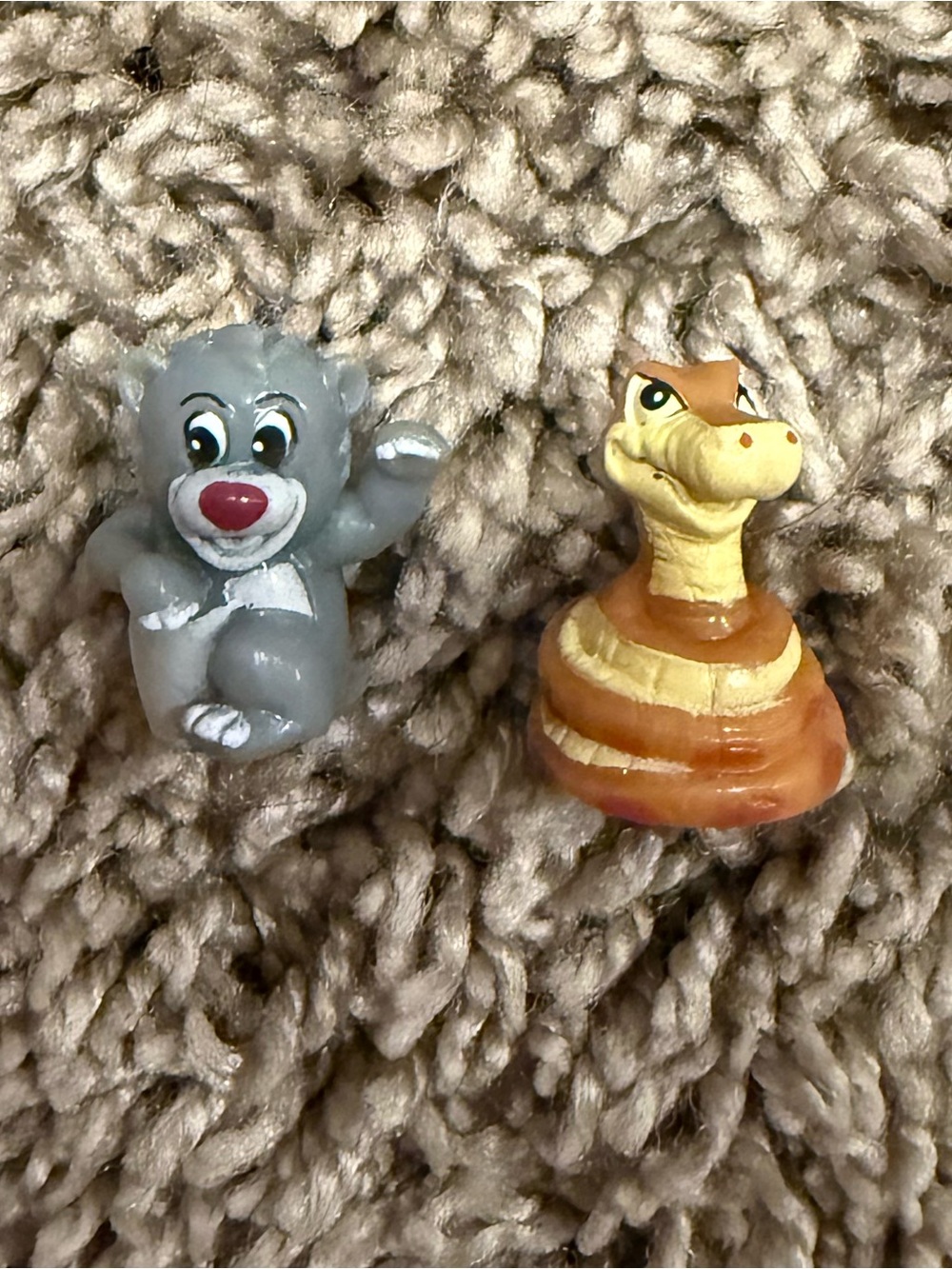 Disney Jungle Book Squinkies Baloo & Kaa Snake Mini Figures Lot